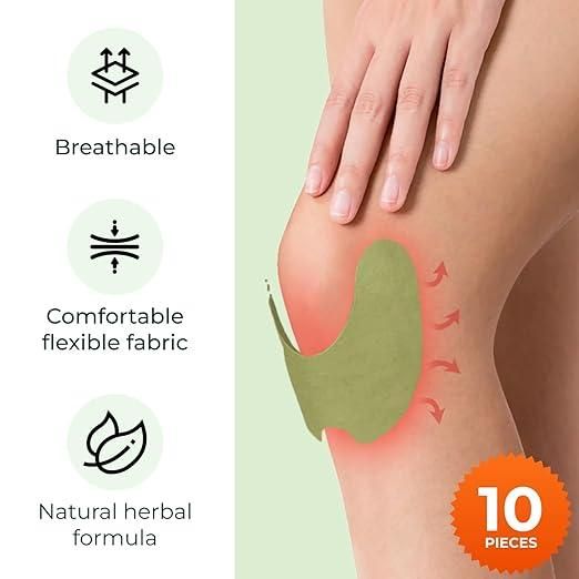AYURVEDIC HERBAL  KNEE PATCHES FROM RISHIKESH Pack of 10 / Pack Of 20