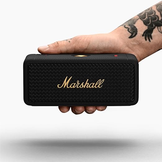 Marshall Emberton II Portable Bluetooth Speaker (Black & Brass)