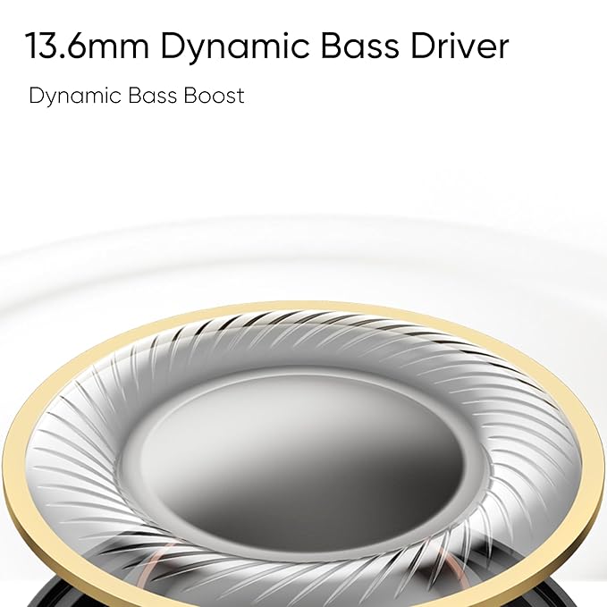 Realme Buds Wireless 3 – In-Ear Bluetooth Headphones | 30dB ANC, Spatial Audio, 13.6mm Bass Driver, 40H Playback, Fast Charging, 45ms Low Latency, Dual Device Pairing – Vitality White