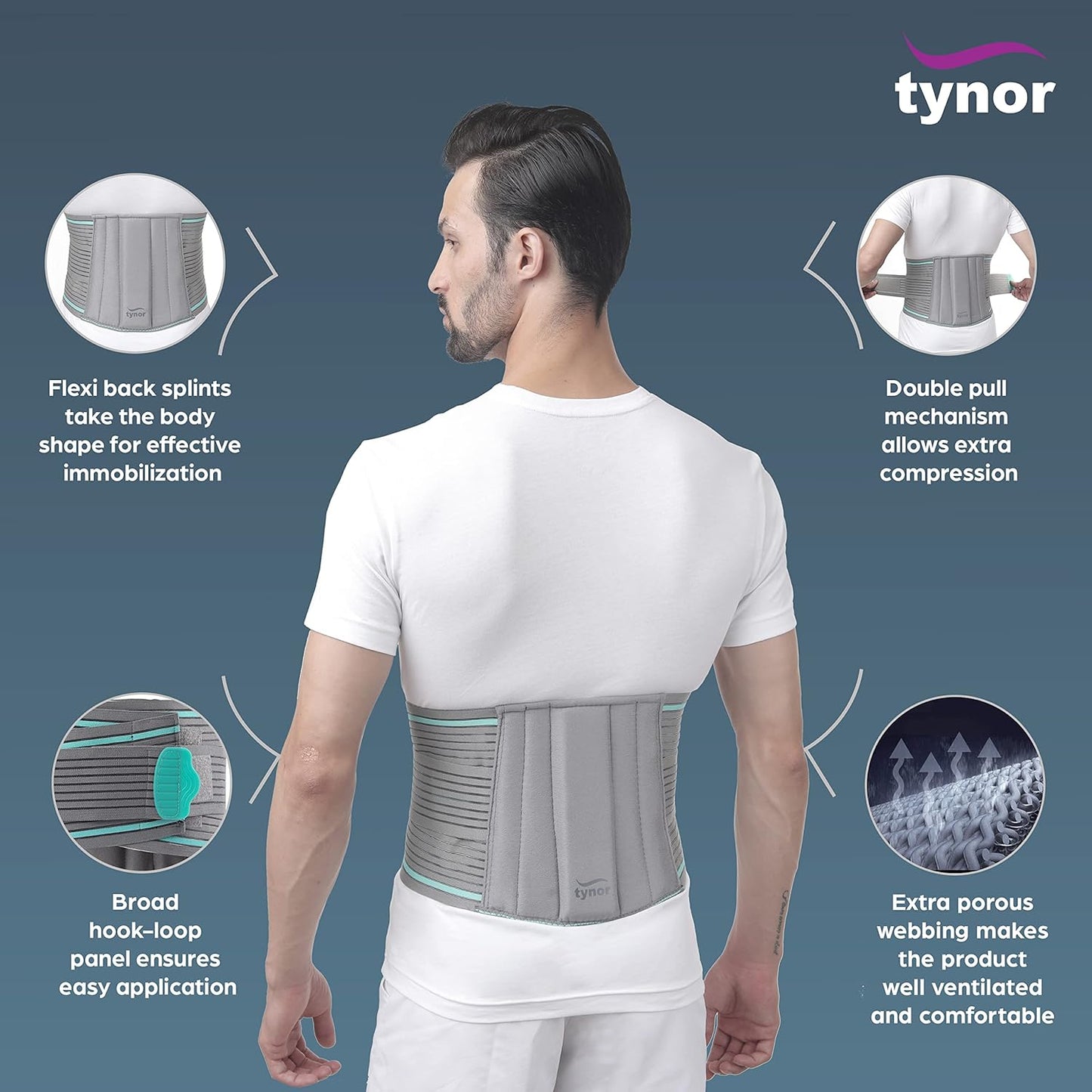 TYNOR Lumbo Sacral Belt FREE SIZE