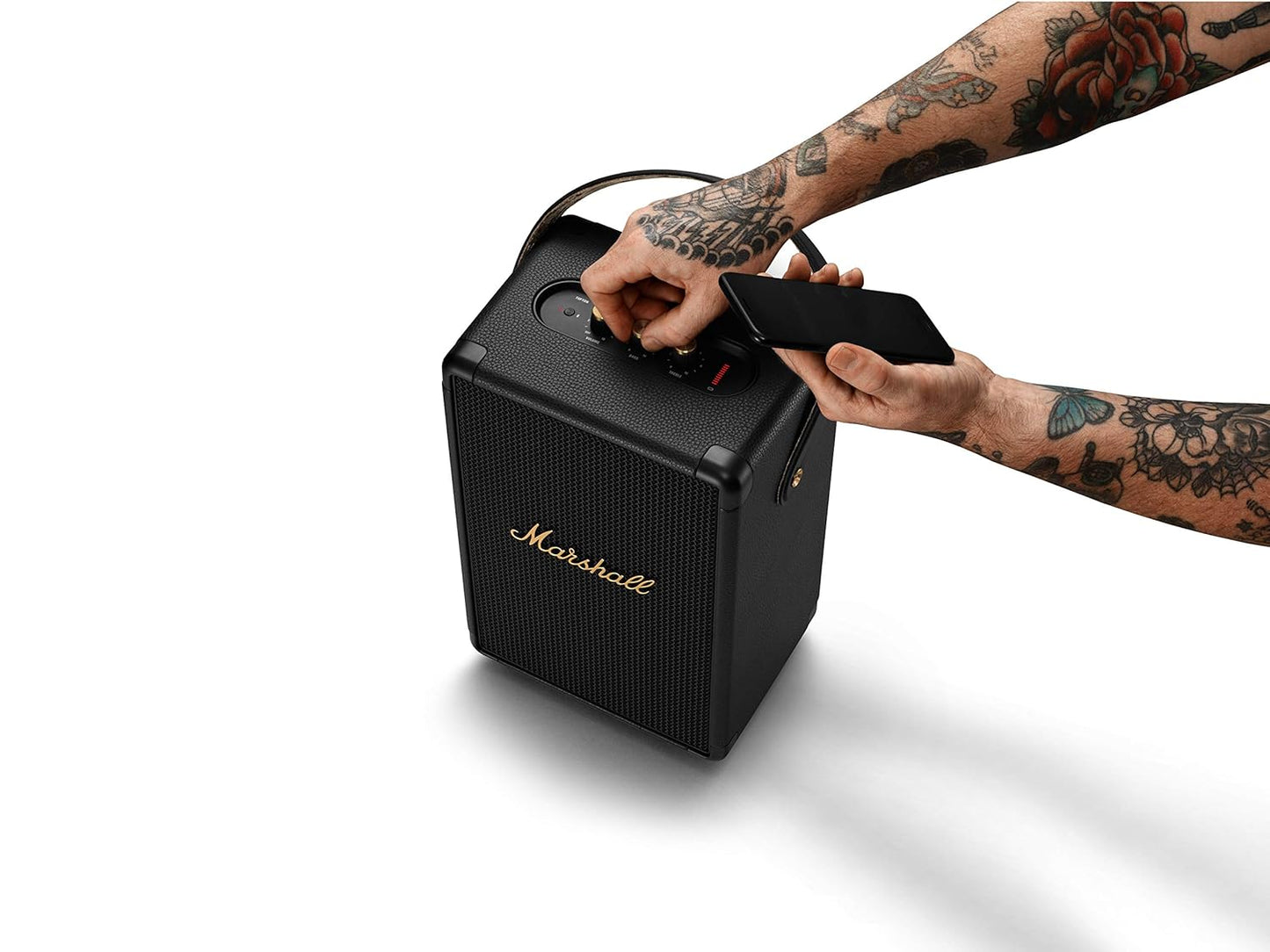 Marshall Tufton 80 Watt Wireless Bluetooth Portable Speaker (Black & Brass)